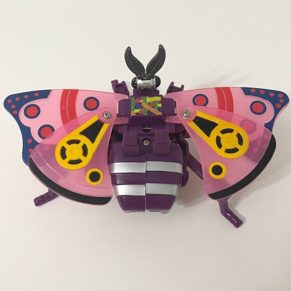 Vintage 80s LH V World Invading Insects Purple Rainbow Moth Figure Flaws - Picture 8 of 16
